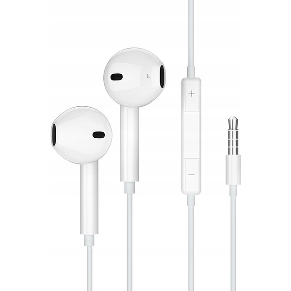 Słuchawki Jellico JELLICO słuchawki przewodowe EP2A JACK 3.5MM z mikrofonem 1.2M Biały
