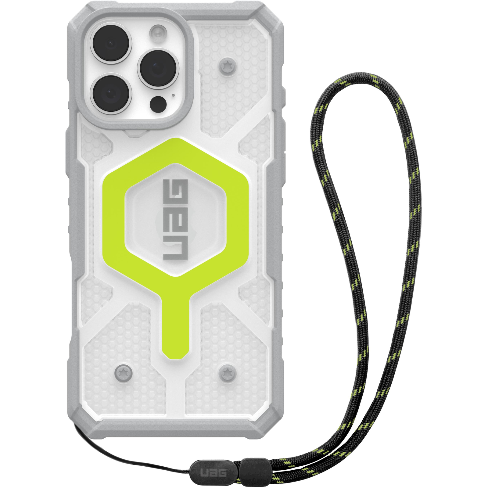 UAG Pathfinder Clear Magsafe Active Neon Lanyard iPhone 16 Pro Max tok (1144651BV01)