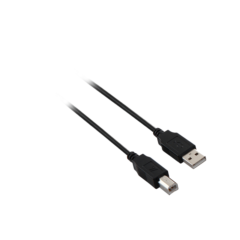 V7 V7N2USB2AB-05M USB kábel 5 M USB 2.0 USB A USB B Fekete (V7E2USB2AB-05M)