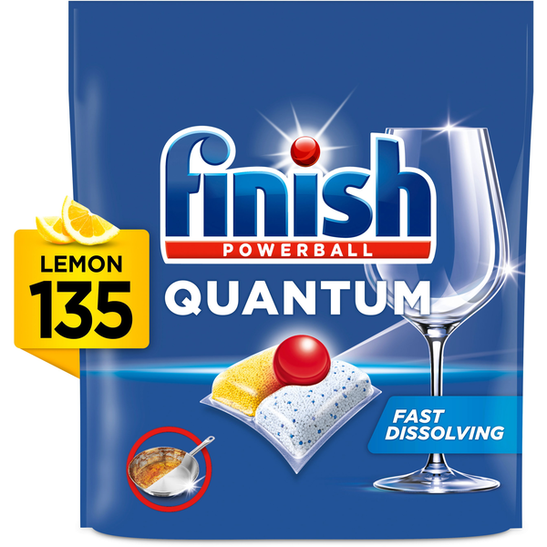 Finish Quantum All in 1 Lemon Sparkle 135 db