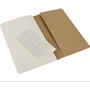 Комплект от 3 бележника Moleskine, Картон/Хартия, 70 g/m2, 13x21 cm, Кафяв
