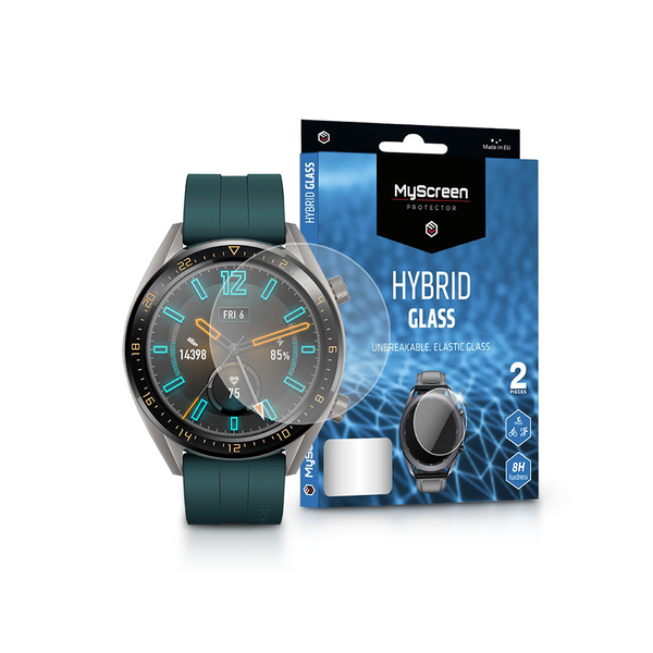 Гъвкав стъклен скрийн протектор Huawei Watch GT Active - MyScreen Protector Hybrid Glass - 2 бр./оп. - прозрачен