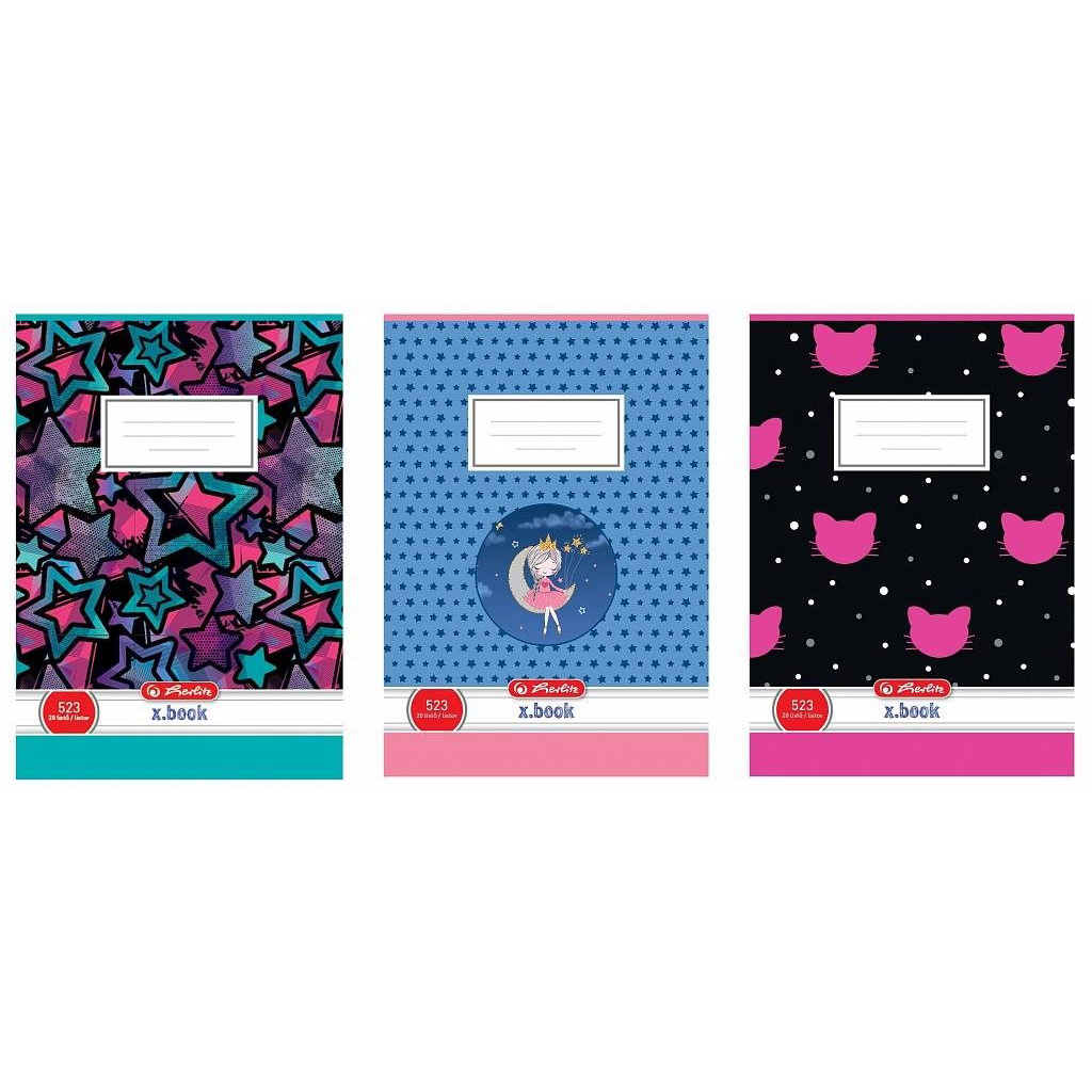 Herlitz 523 MIX lányoknak, vonalas (60078300)
