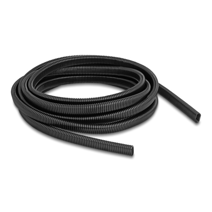 Delock Műanyag kábel védőborítást biztosító ovális alakú hajlékony vezeték 13,6 x 6,3 mm - hossza 5 m fekete (60619) (60619)