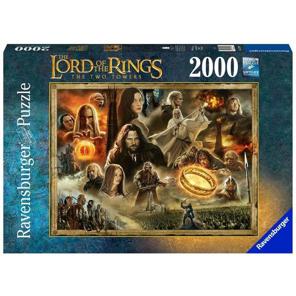 Пъзел Ravensburger - Властелинът на пръстените, Двете кули, 2000 части
