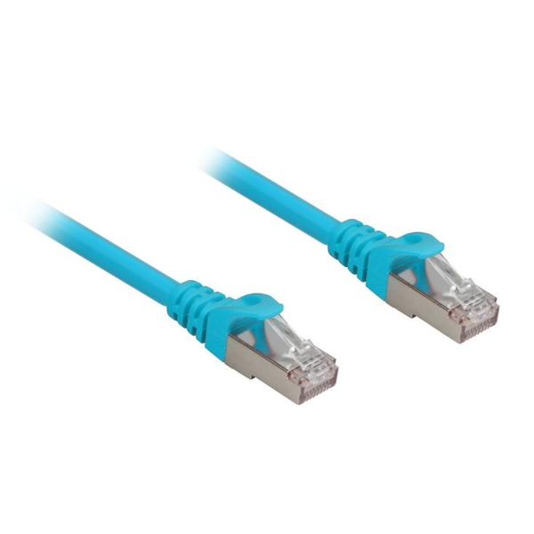 Sharkoon hálózati kábel RJ45 CAT.6a SFTP LSOH kék 0,25m - Halogénmentes (4044951018727)
