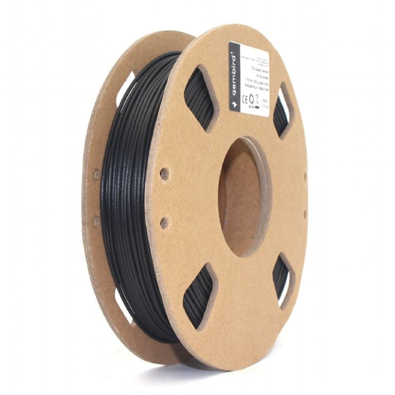 Gembird PLA filament 1.75mm, 200g fekete (3DP-PLA1.75GE-01-BK) (3DP-PLA1.75GE-01-BK)