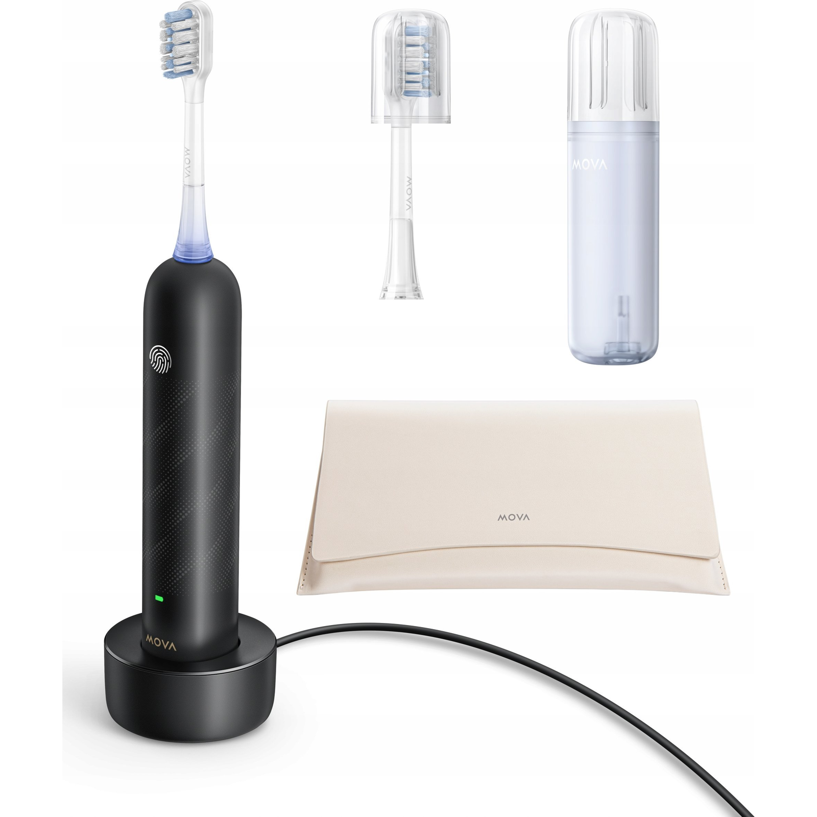 Mova Fresh Pro 3DClean Elektromos Fogkefe ATB15A Fekete (ATB15A B)