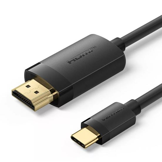 Vention USB-C - HDMI 4K kábel 1,5m fekete (CRIBG)