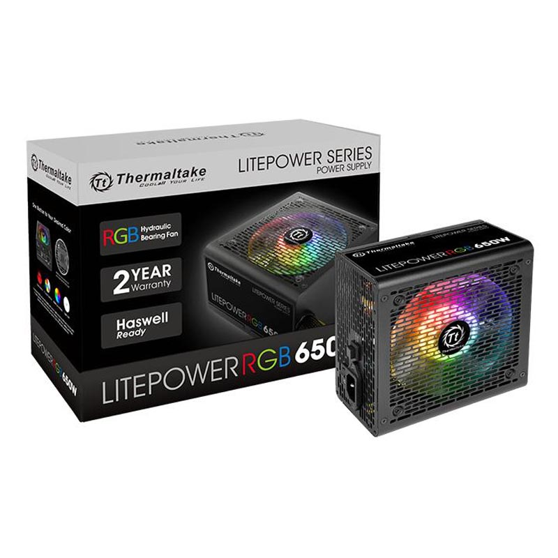 Thermaltake 650W Litepower RGB tápegység (PS-LTP-0650NHSANE-1)