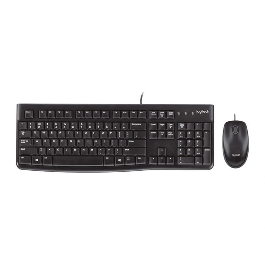 Logitech Desktop MK120 klávesnica Obsahuje myš USB Grécky Čierna (920-002541)