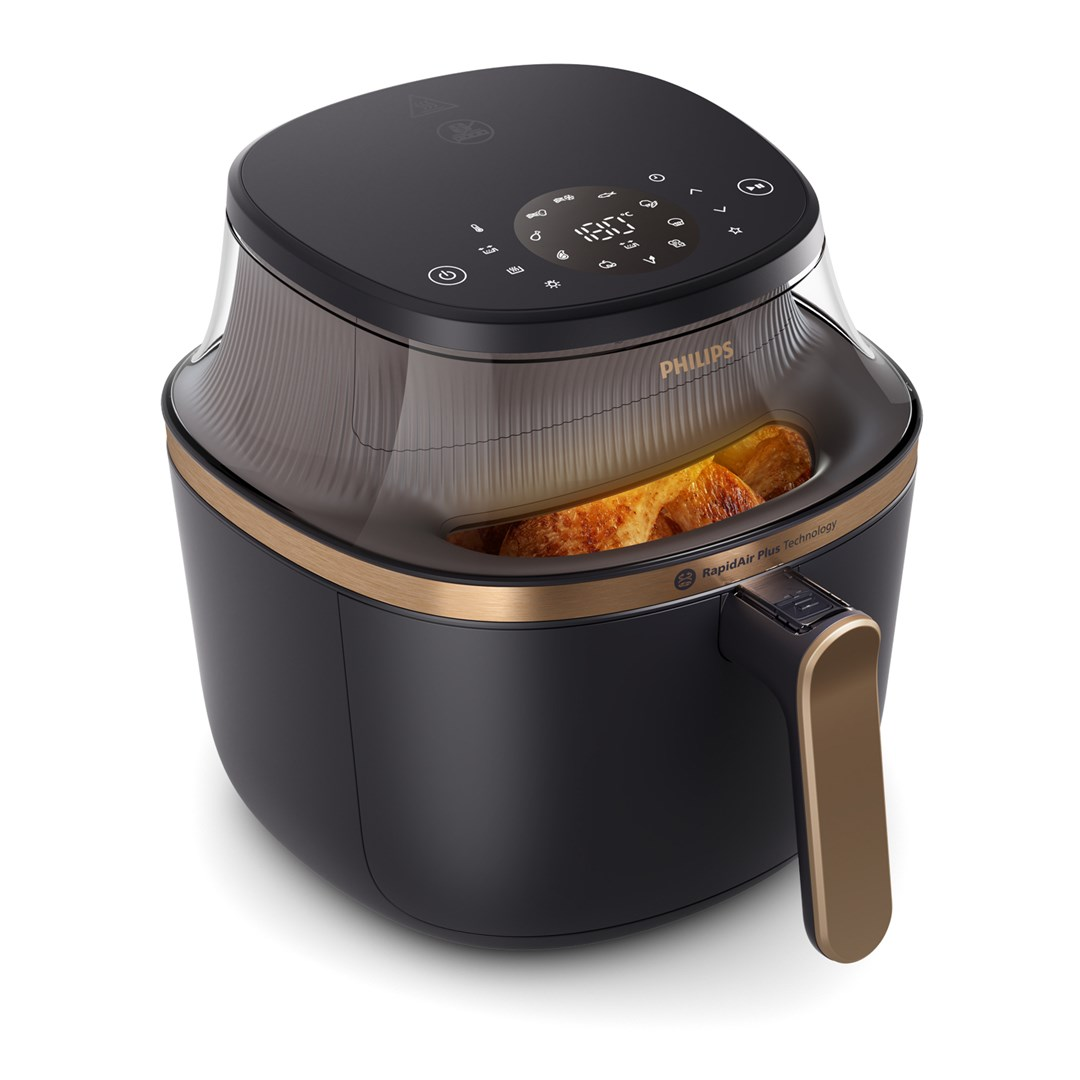 Philips NA332/00 AirFryer Forrólevegős Sütő 6.2L 1700W - Fekete (NA332/00)