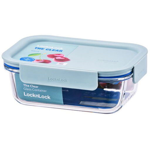 LocknLock "CLEAR" téglalap, 0,630 l mint (LNG428MIT)