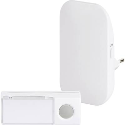 Rádiójel vezérlésű gong Teljes készlet Névtáblával Heidemann 70807 HX Brilliant 230 V (70807)