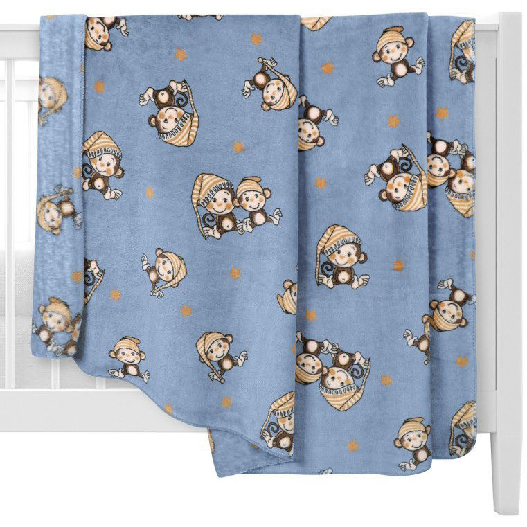 BELLATEX Ella 2513/111, 100 × 150 cm, majom, kék (12617)