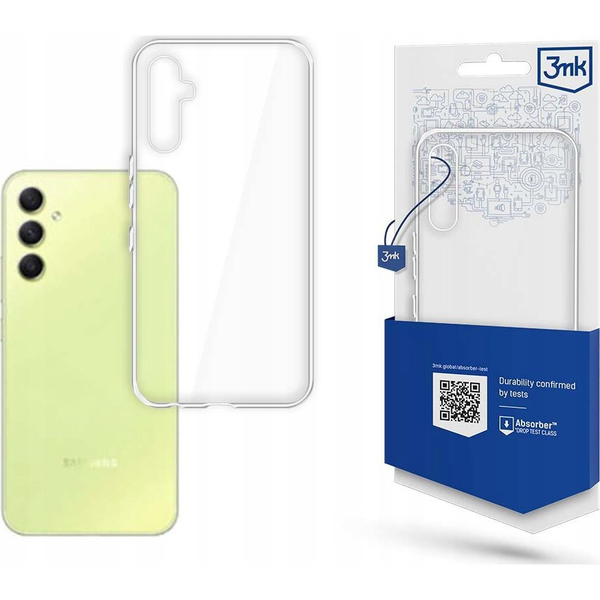 Калъф съвместим с Samsung Galaxy A55 5G, 3MK, прозрачен, компютър/термопластмаса