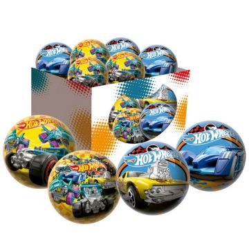 Unice Hot Wheels mintájú gumilabda - 15 cm, többféle (1340)