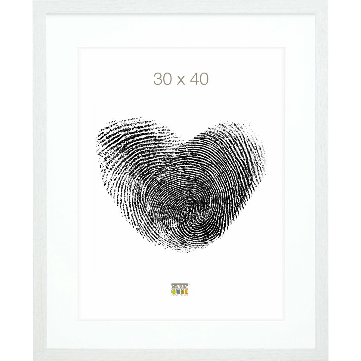Deknudt S66KF1 P1 43x53 Képkeret - Fehér (S66KF1 P1 30X40)