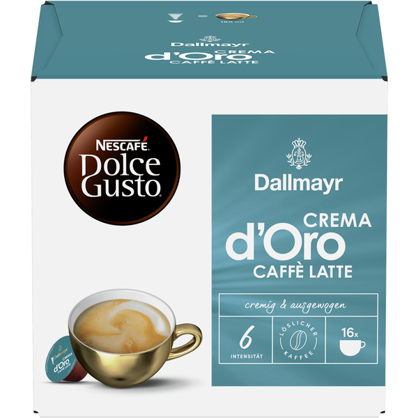 Dallmayr Crema d‘Oro CAFFE LATTE by NESCAFÉ Dolce Gusto