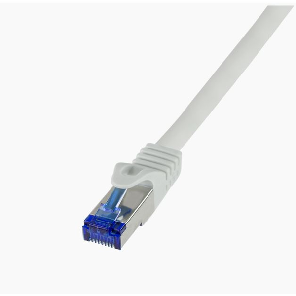 Patchcord LogiLink C6A032S Cat.6A S/FTP Ultraflex 1,0 m sivý