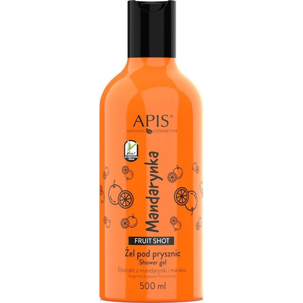 Apis fruit shot, gel za tuširanje mandarina 500 ml