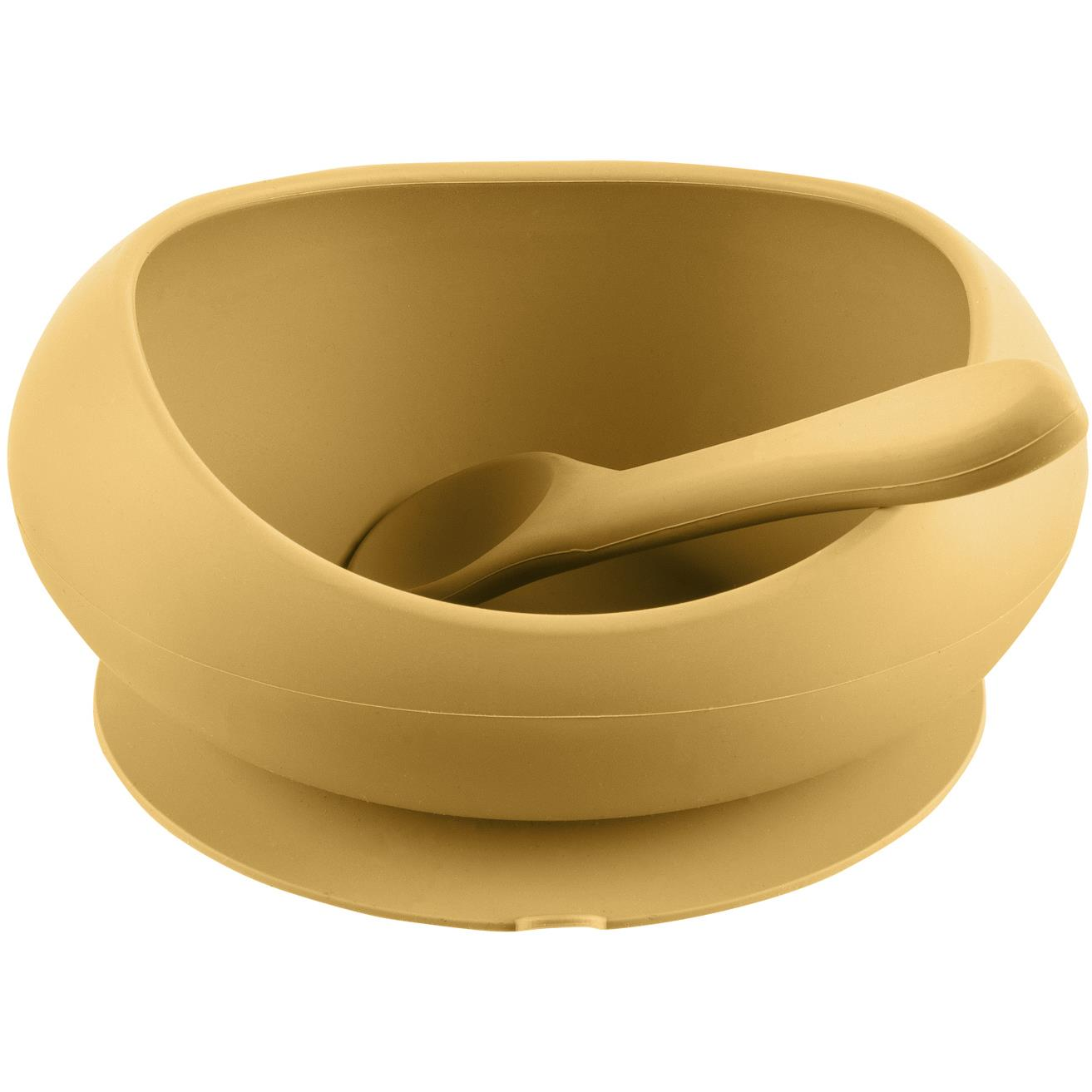 Zopa Tál emelt peremmel és tapadókoronggal Mustard Yellow (8595114460557)
