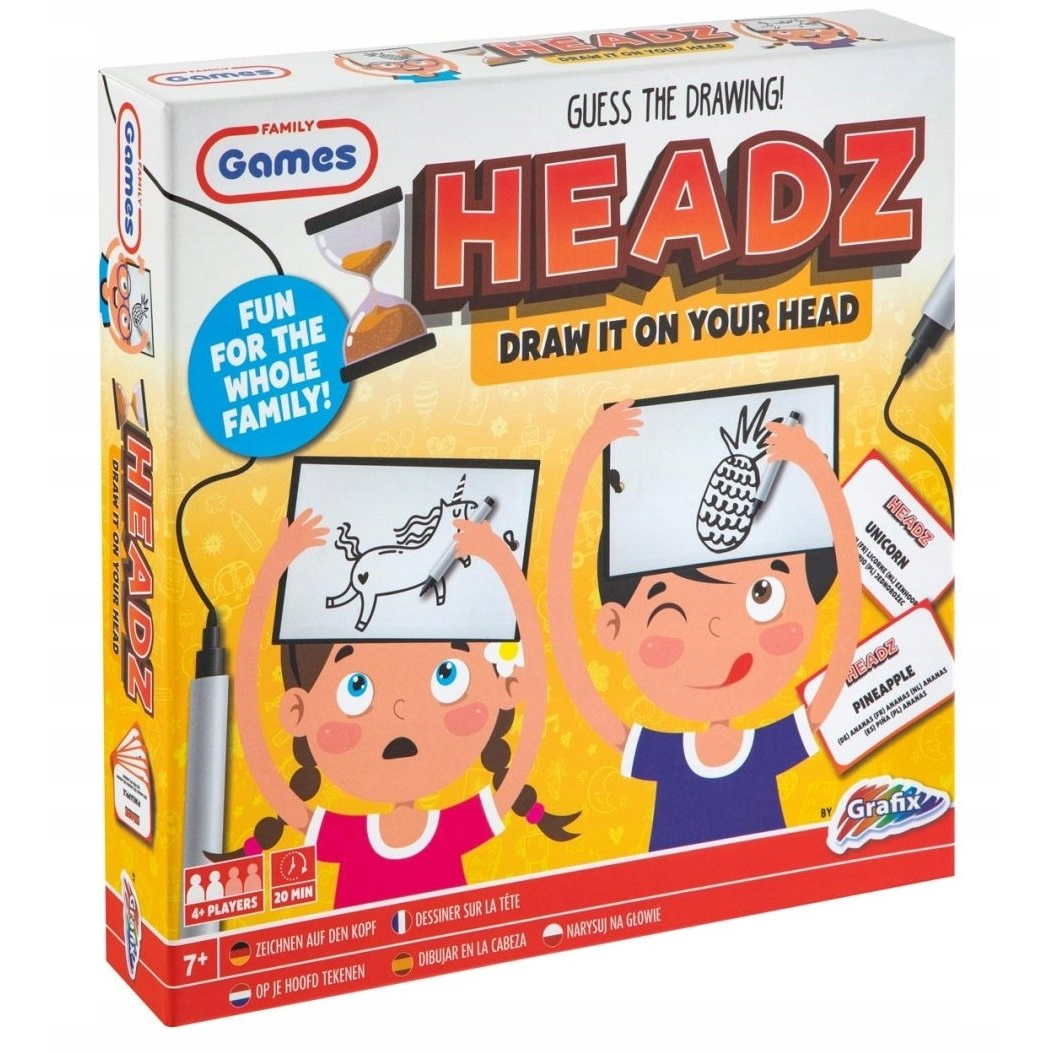 LeanToys HEADZ Rajzolj a fejre társasjáték