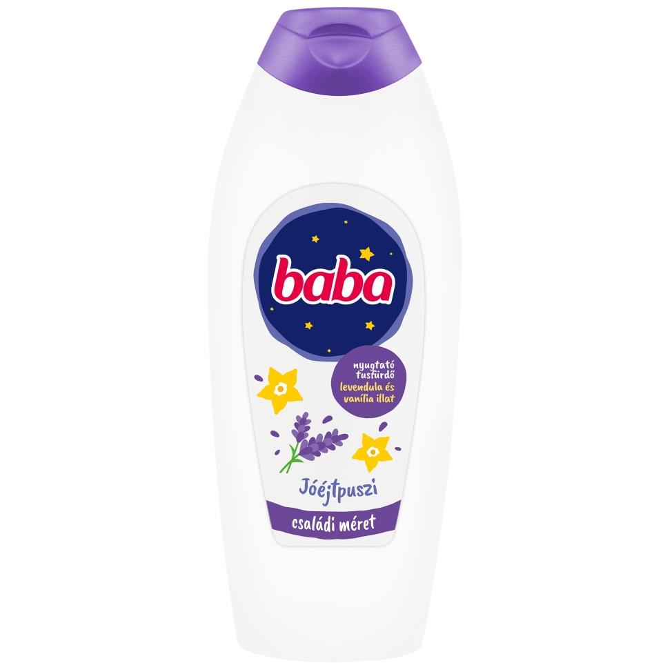 Baba tusfürdő nyugtató levendula és vanília illattal 750 ml (8720181464188)