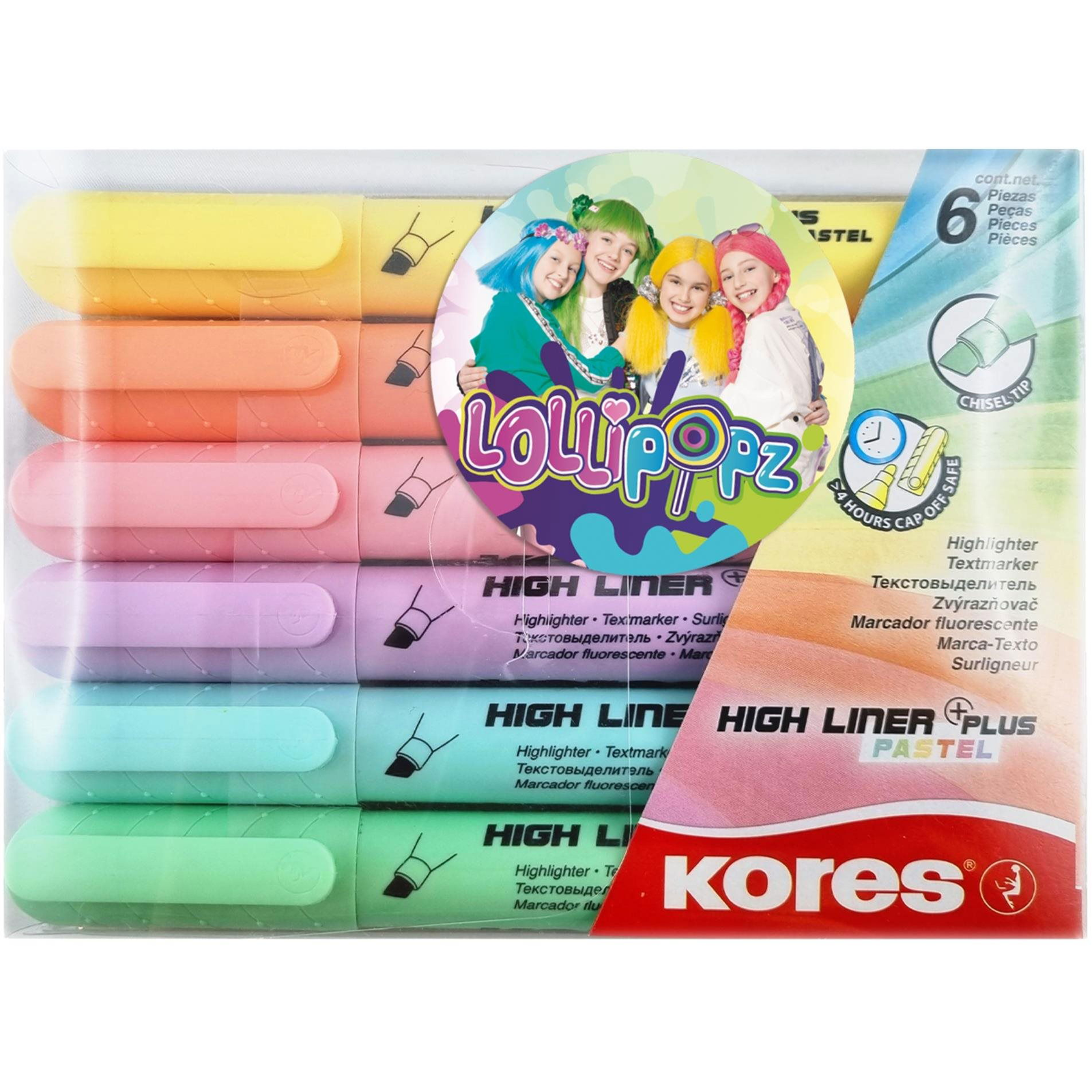 Kores High Liner Plus Pastel LOLLIPOPZ, 6 szín (36061)