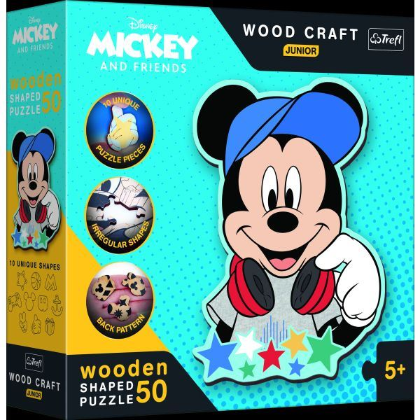 Trefl 20199 puzzle Puzzle con formine 50 pz Cartoni