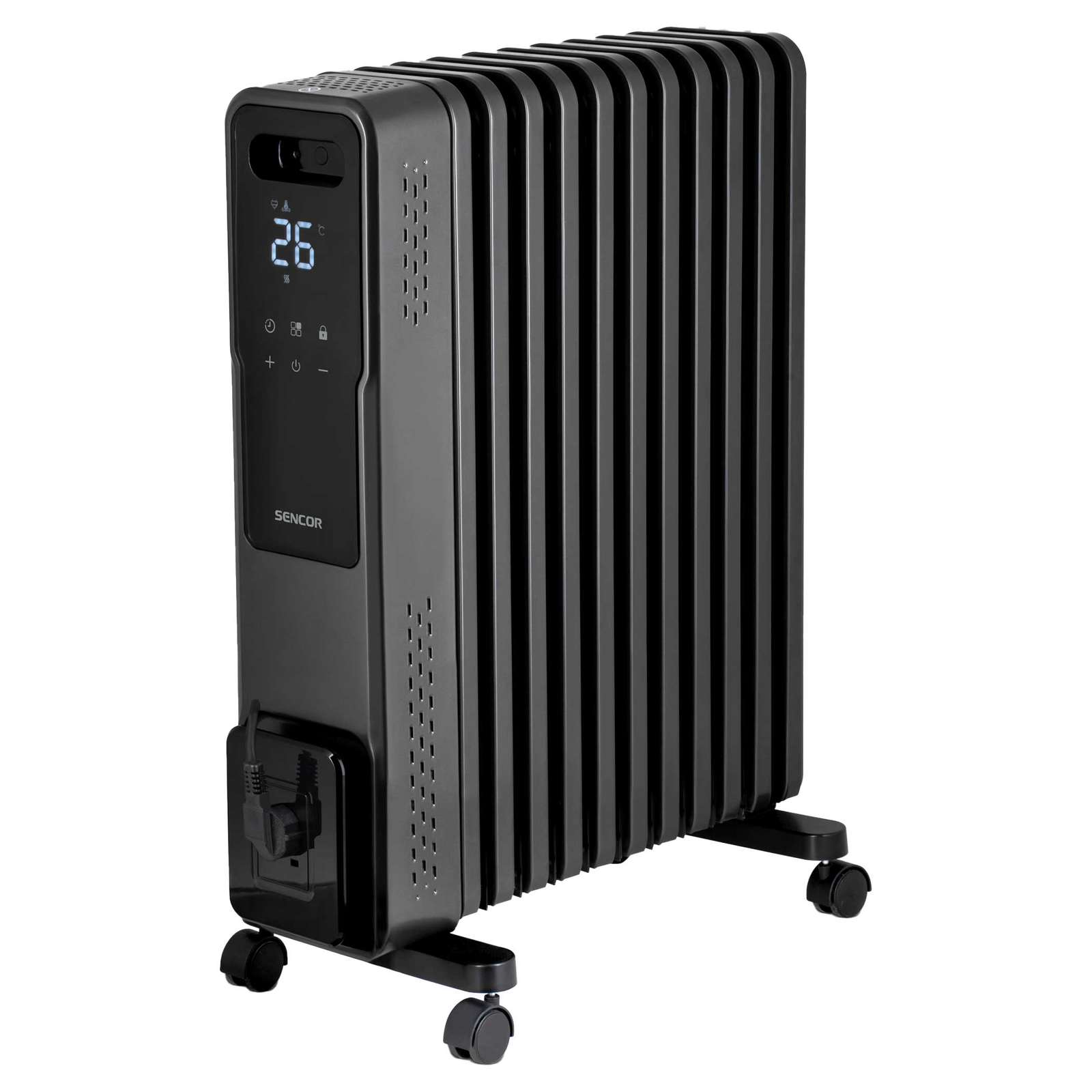 Sencor SOH 8211GY Elektromos Olajradiátor 11 tagos 2400W - Szürke (SOH 8211GY)