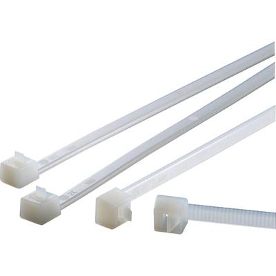 HellermannTyton 115-02000 RELK2M-PA66-BK Kábelkötöző Fekete 100 db (115-02000)