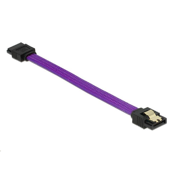 Delock 83688 SATA kábel 6 Gb/s egyenes/egyenes lila 10cm (83688)