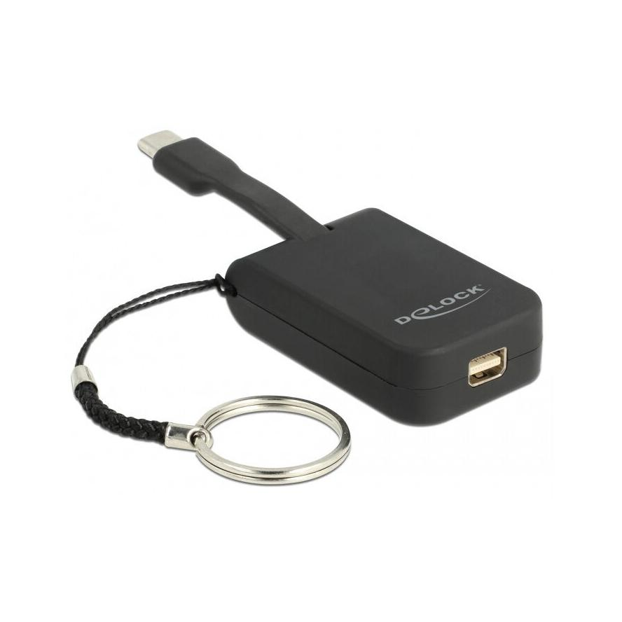 DeLOCK USB C apa - mini DisplayPort anya adapter kulcstartón (63939)