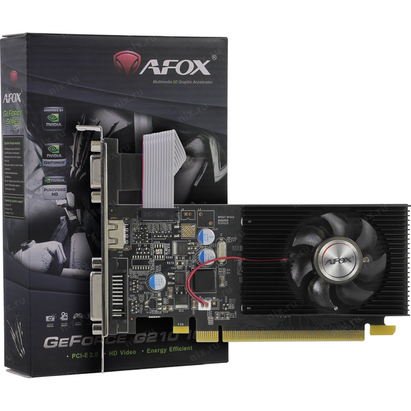 AFOX GeForce GT 210 1GB DDR2 Low Profile Videokártya