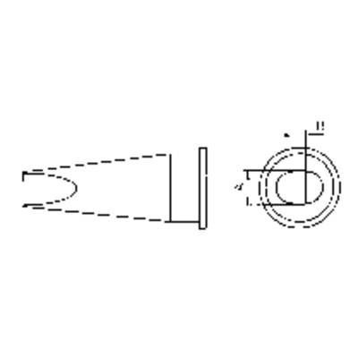 Weller pákahegy LHT sorozat LHT-D Kétoldalt lapított 4.7 mm (54445299)