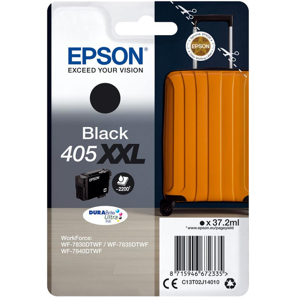 Epson 405XXL DURABrite Ultra Ink blækpatron 1 stk Original Ekstra (Super) højt udbytte Sort