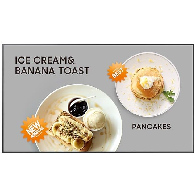 Samsung LH32QMCEBGCXEN tartalomszolgáltató (signage) kijelző Laposképernyős digitális reklámtábla 81,3 cm (32") LCD Wi-Fi 400 cd/m² Fekete Tizen 7.0 (LH32QMCEBGCXEN)