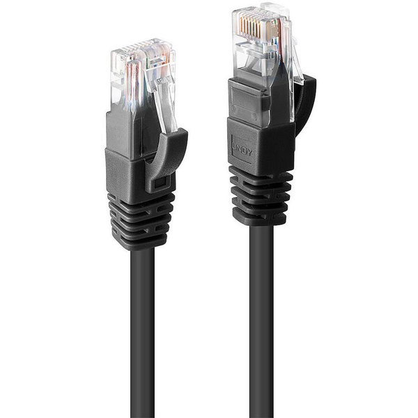 Lindy 48076 netværkskabel Sort 0,5 m Cat6 U/UTP (UTP)