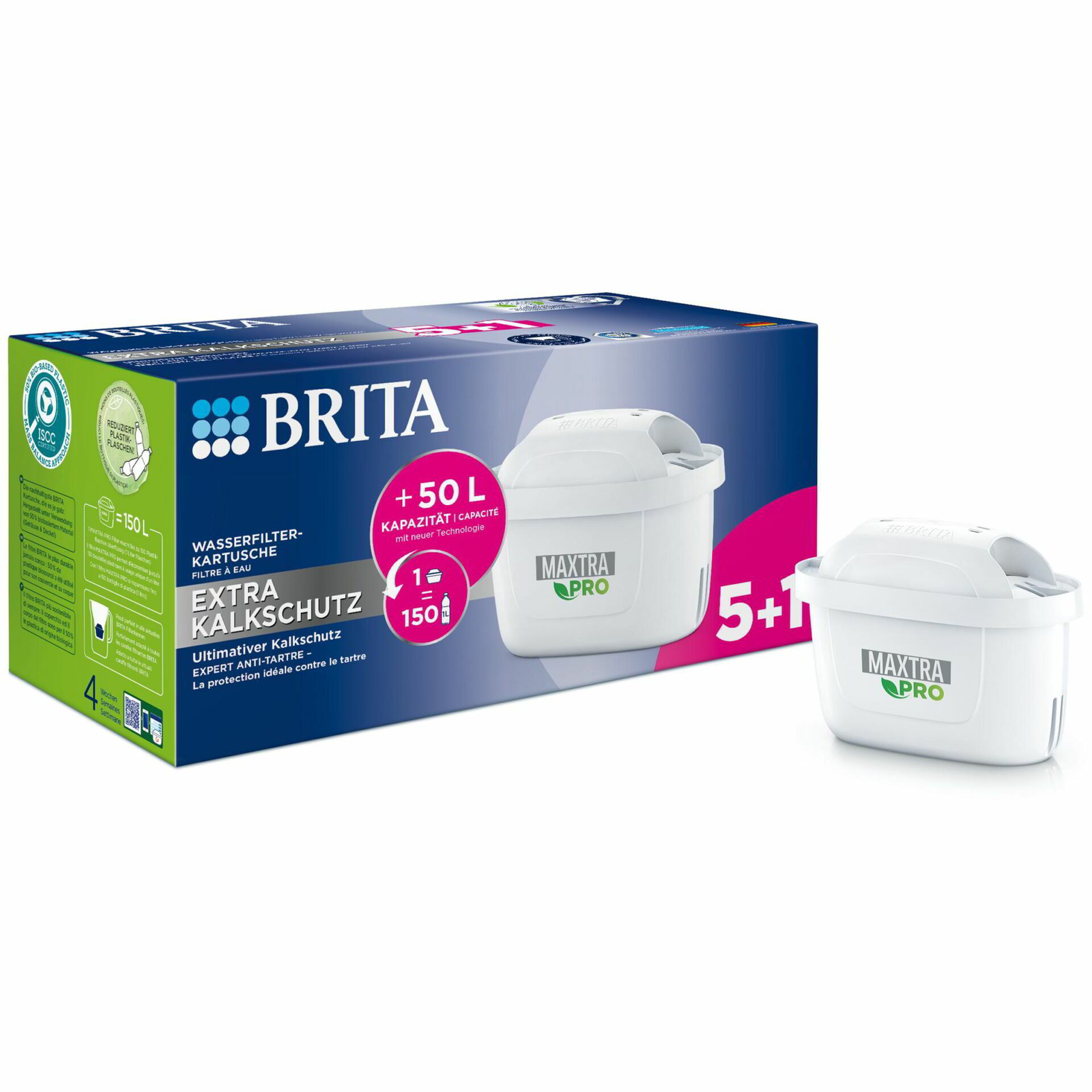 Brita Maxtra PRO Extra Vízkővédelem Vízszűrő szűrőbetét 5+1 db (122 225)