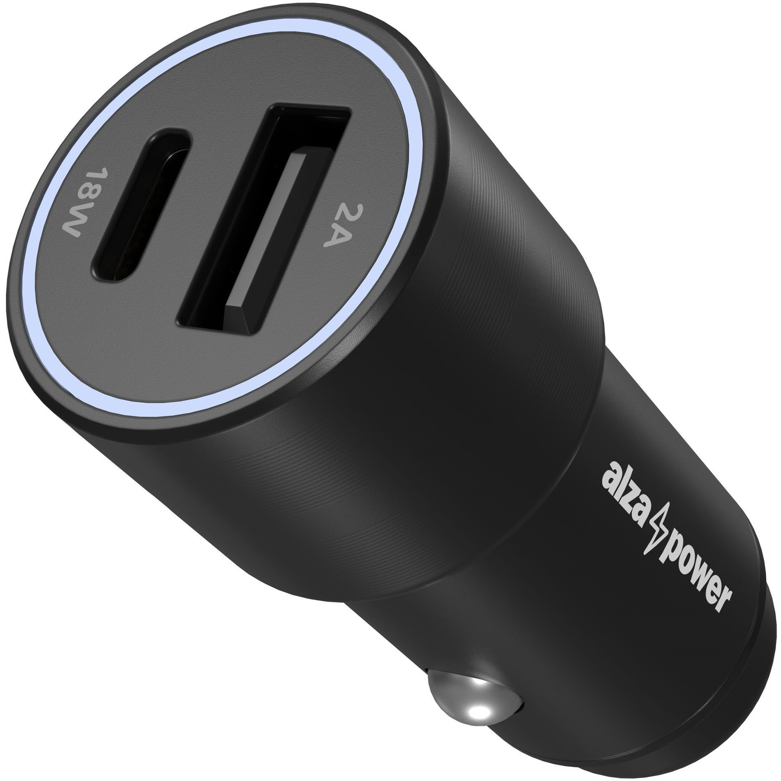 AlzaPower Car Charger P520 USB + USB-C Power Delivery - fekete (APW-CC2P3AB)