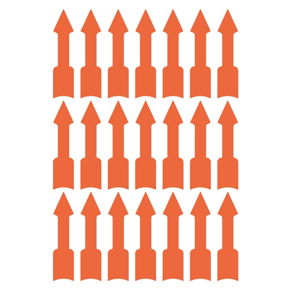 Avery 3008 39x9mm figyelemfelhívó nyíl 63db-os piros jelölőcímke (3008)