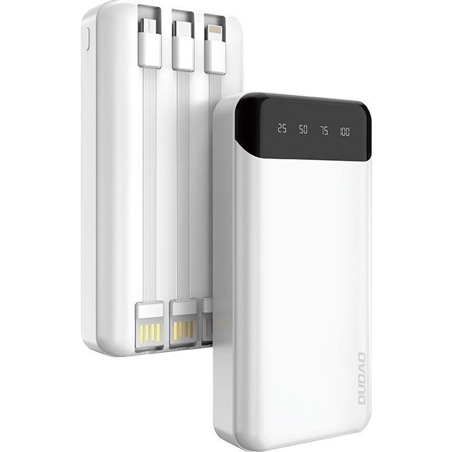 Външна батерия Dudao K6Pro 20 000 mAh — DDA167, бяла