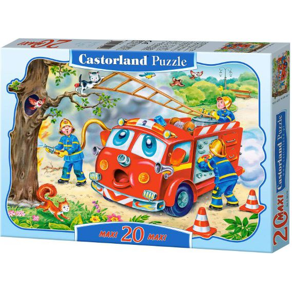 Castorland Fire Brigade 20 Maxi pcs Контурен пъзел 20 броя Анимации