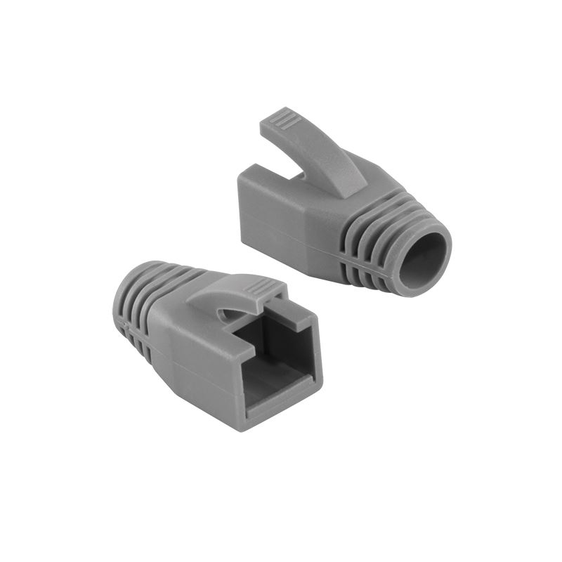 LogiLink RJ45 törésgátló 8mm, 10db szürke (MP0034) (MP0034)