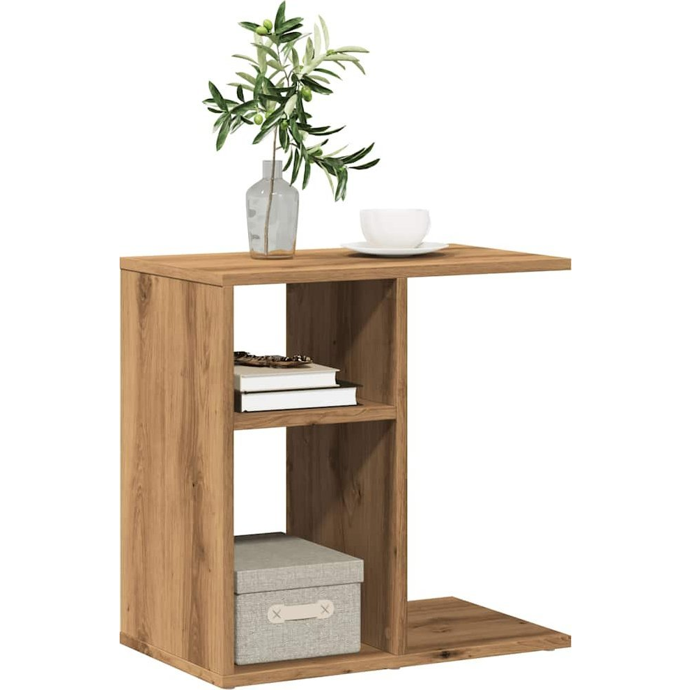 Oldalasztal Artisan tölgy 50x30x50 cm Gépelt fa (856561)