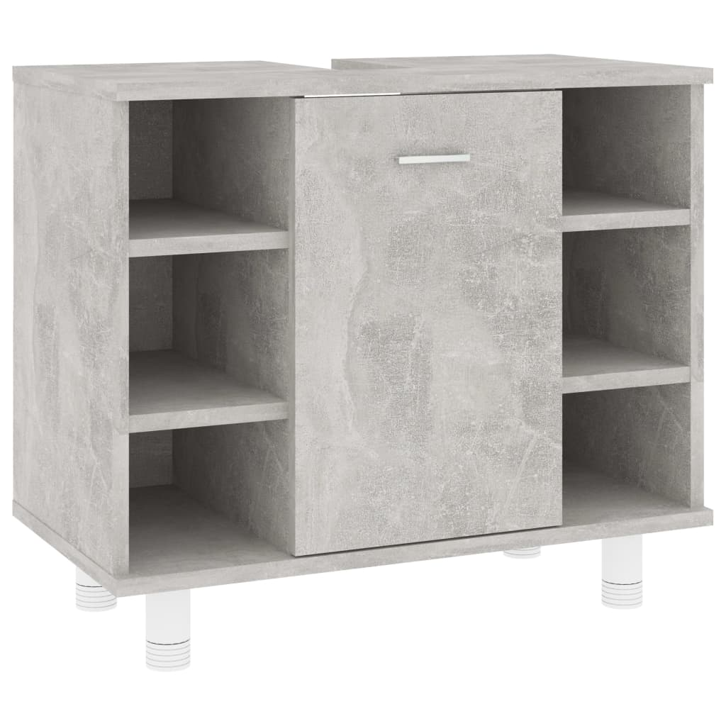 betonszürke forgácslap fürdőszobaszekrény 60 x 32 x 53,5 cm (802637)