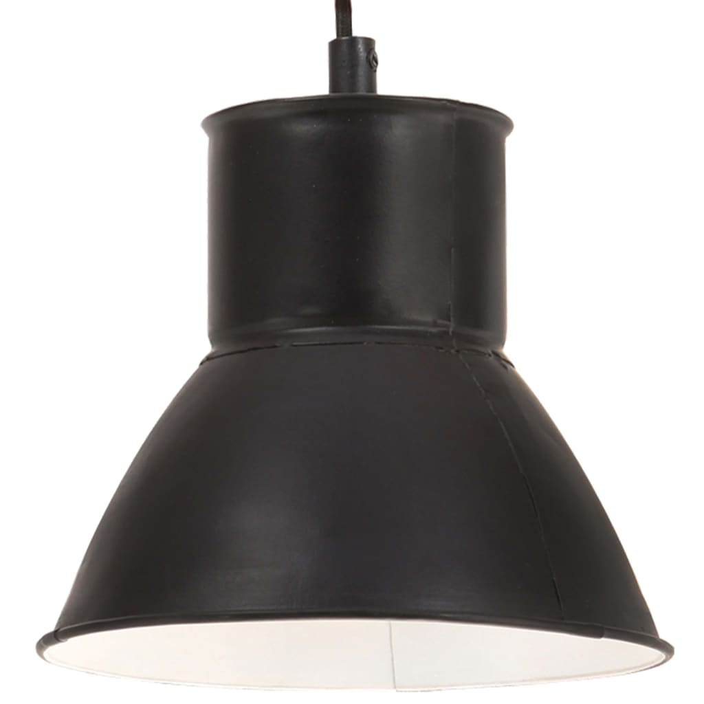 kerek fekete függőlámpa 25 W 17 cm E27 (320573)