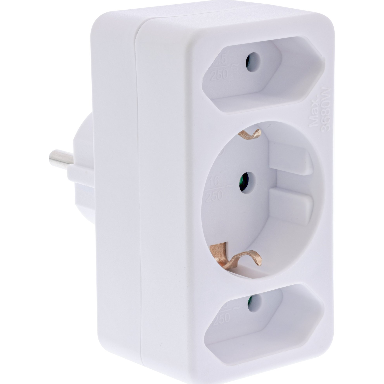 InLine 16471B elektromos elosztó Fehér