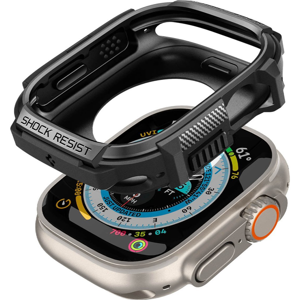 Spigen Rugged Armor, black - Apple Watch Ultra 49mm
